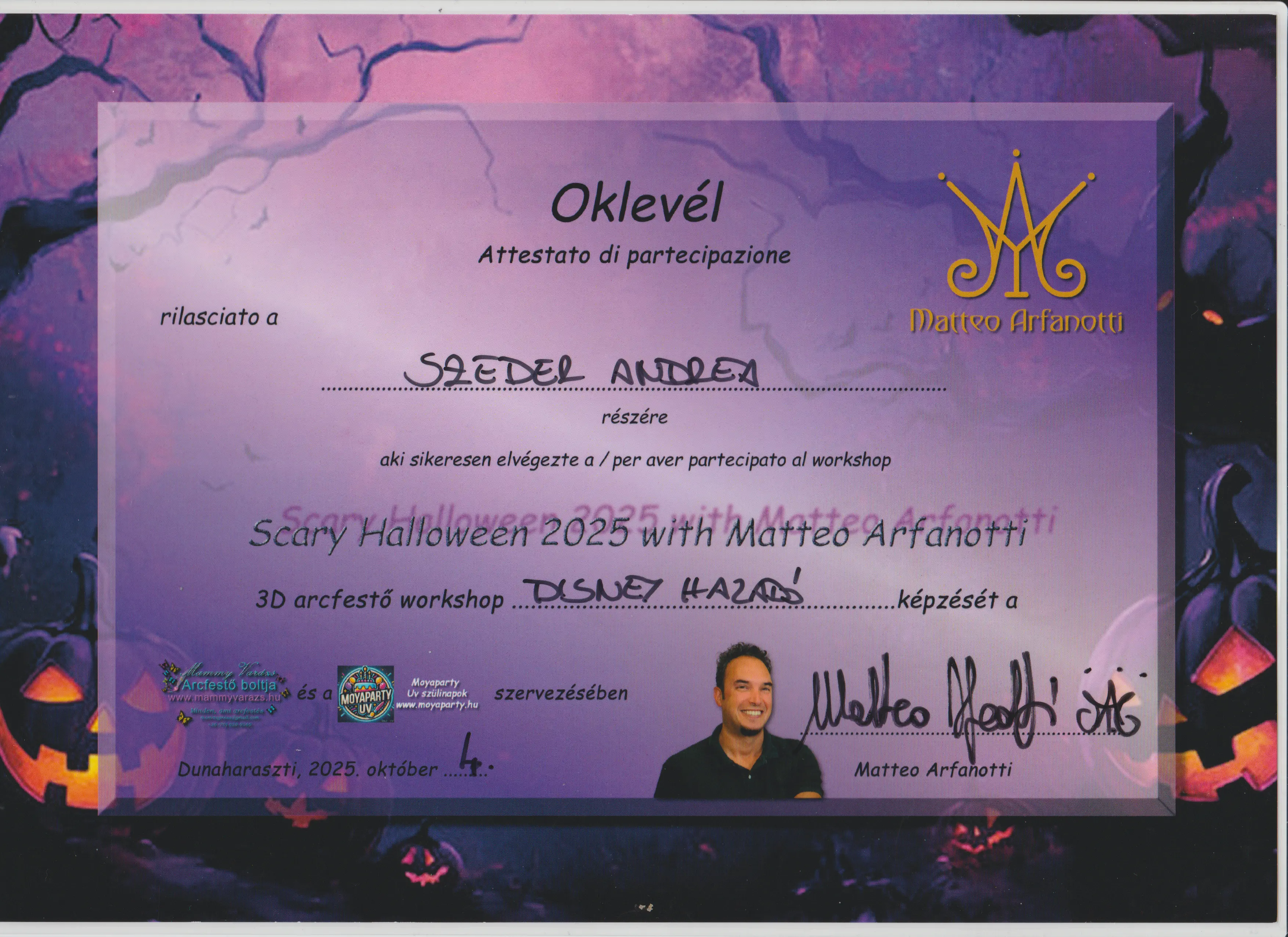 Matteo Arfanotti - 2025 október